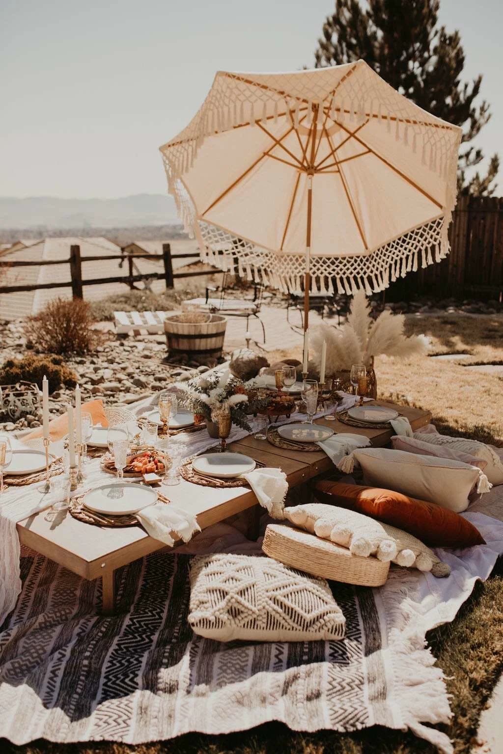 Luxury picnic portfolio hero photo